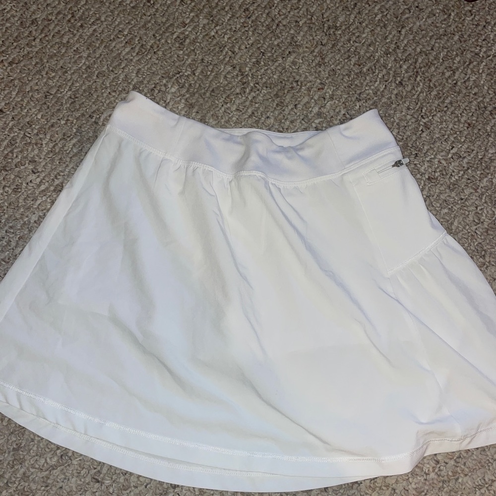 White tennis golf skort